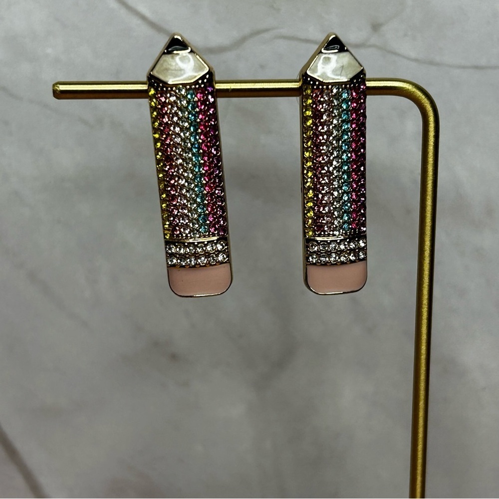BaubleBar Sugarfix Multicolor Rhinestone Stud Earrings